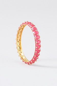 Gold Plated Enamelled Bangle