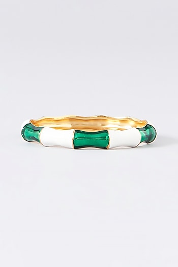 Gold Plated Enamelled Bangle