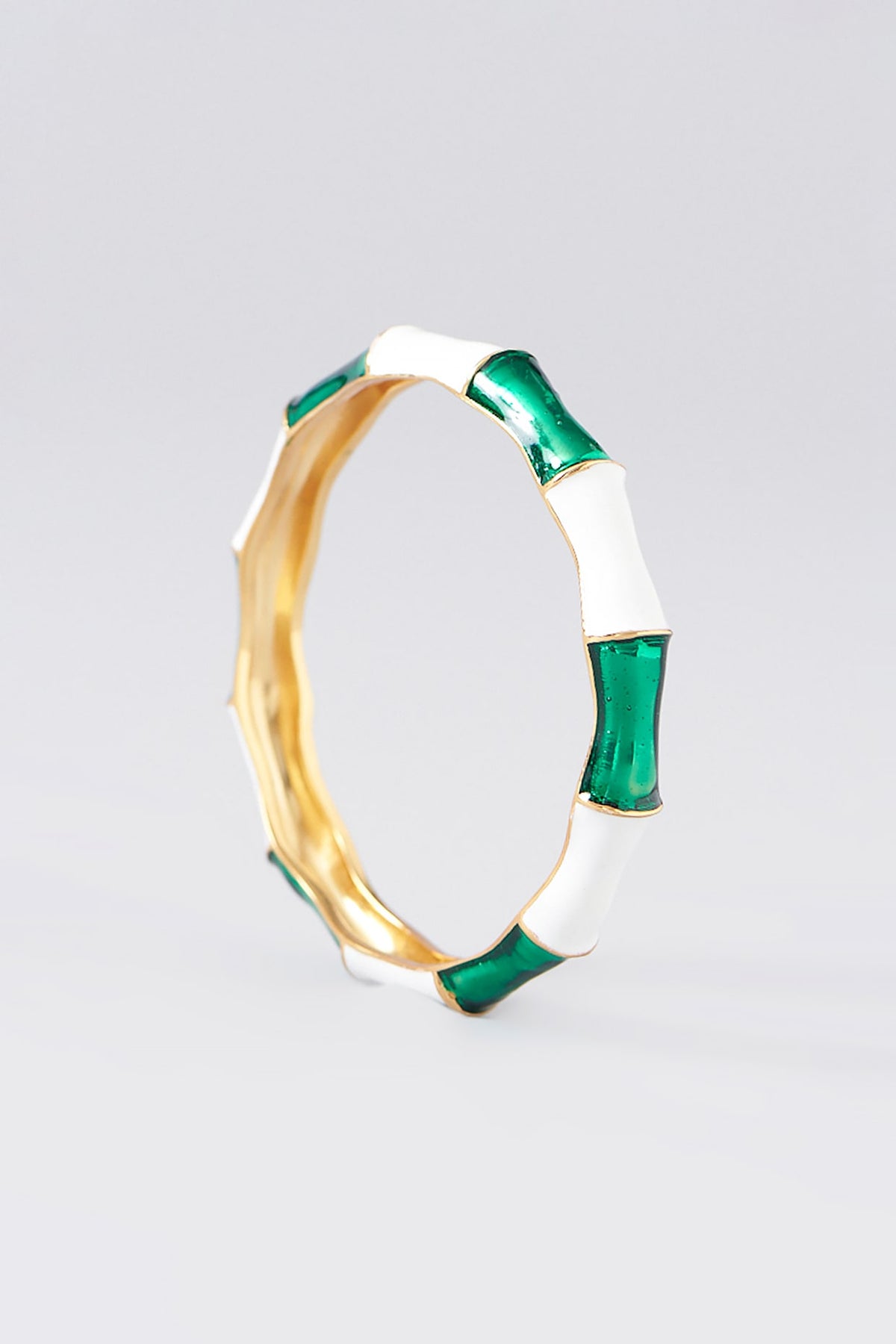 Gold Plated Enamelled Bangle