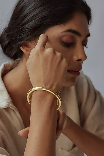Gold Finish Cuff Bracelet