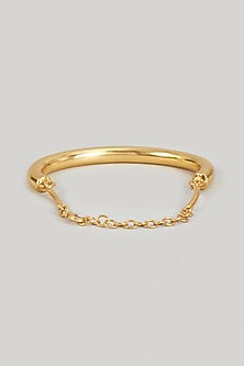 Gold Finish Cuff Bracelet