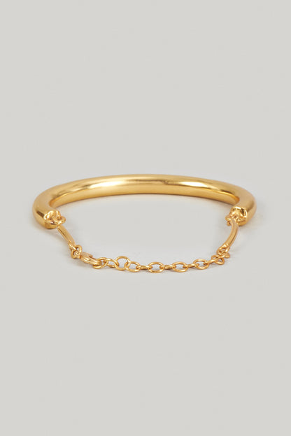 Gold Finish Cuff Bracelet