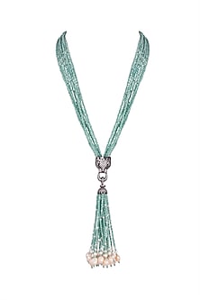 Black Rhodium Finish Zircon Necklace