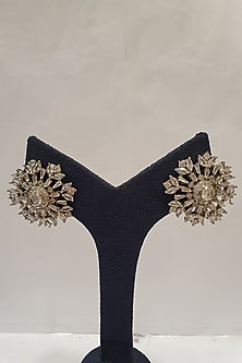 Silver Finish Stud Earrings