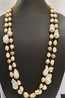 Gold Finish Baroque Necklace