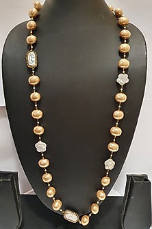 Gold Finish Zircon Necklace