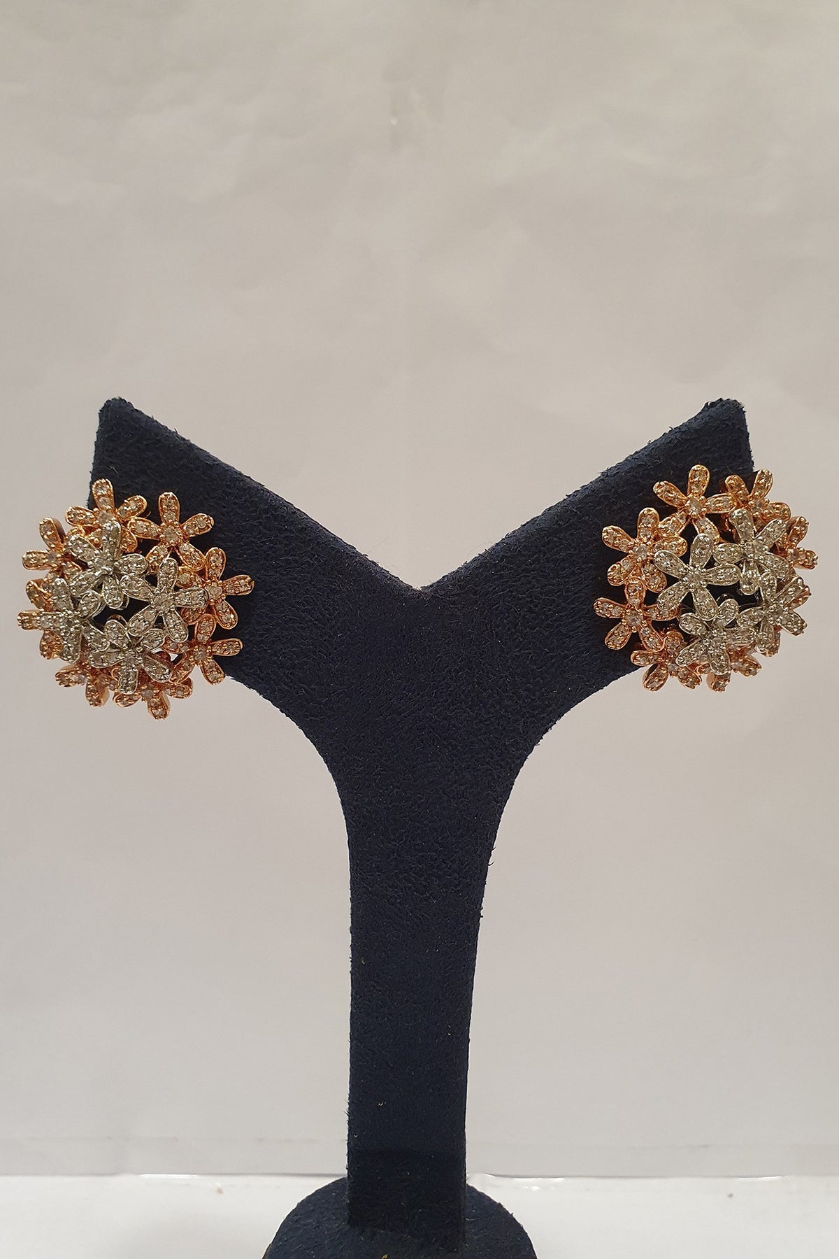 Silver Finish Stud Earrings