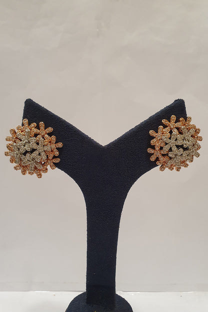 Silver Finish Stud Earrings