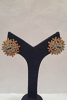 Silver Finish Stud Earrings