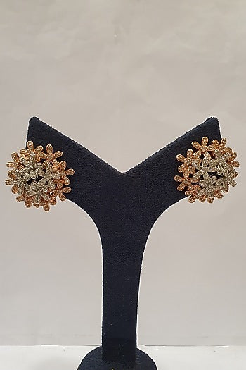 Silver Finish Stud Earrings