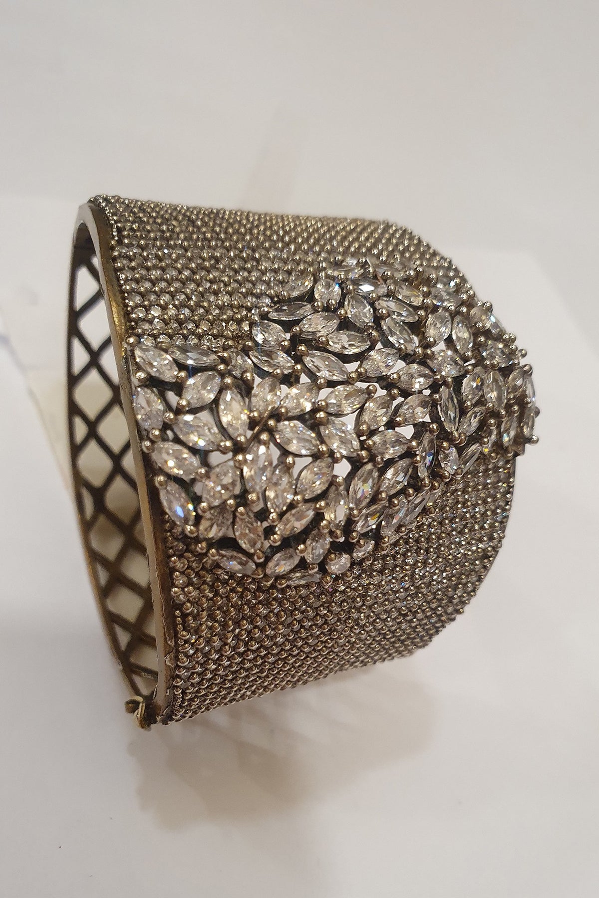 Silver Finish Faux Diamond Bracelet