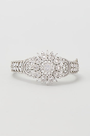 Silver Finish Zircon Bracelet