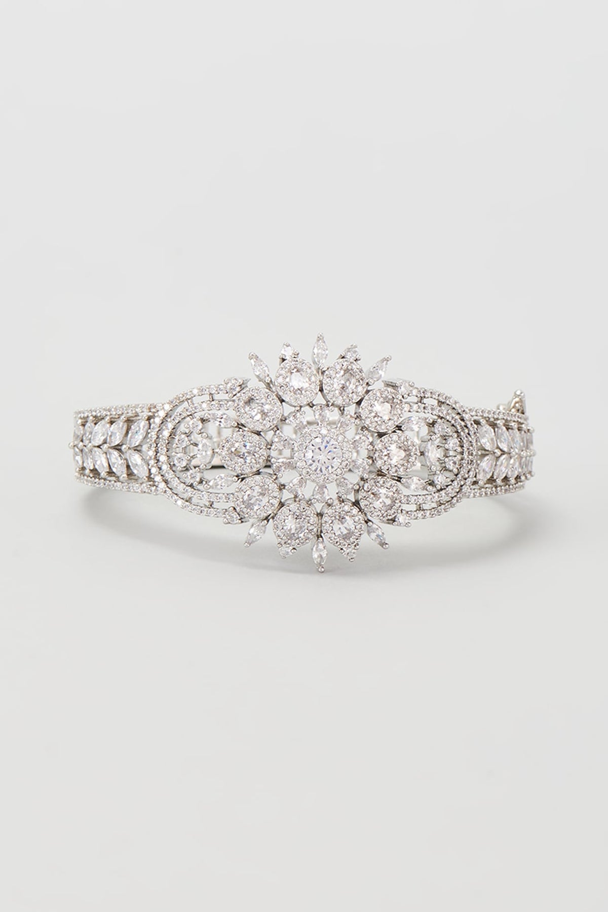 Silver Finish Zircon Bracelet