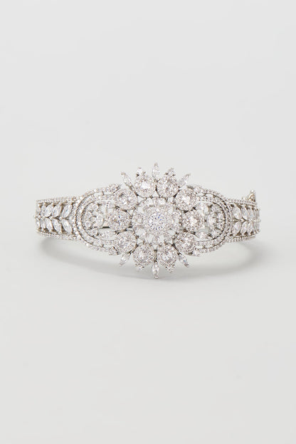 Silver Finish Zircon Bracelet