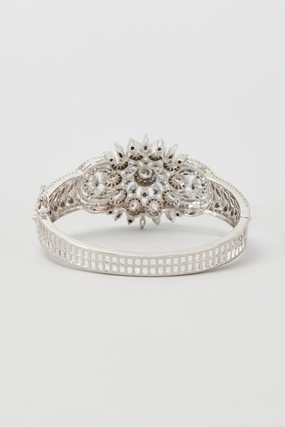 Silver Finish Zircon Bracelet