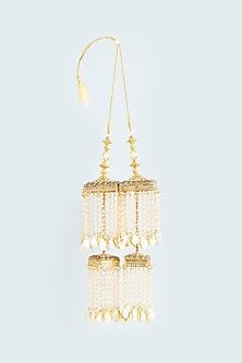 Gold Finish Shell & Pearl Kaleeras