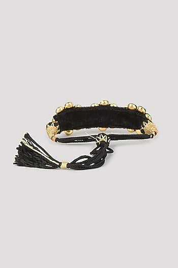 Gold Finish Multi-Colored Stone Thread Bracelet