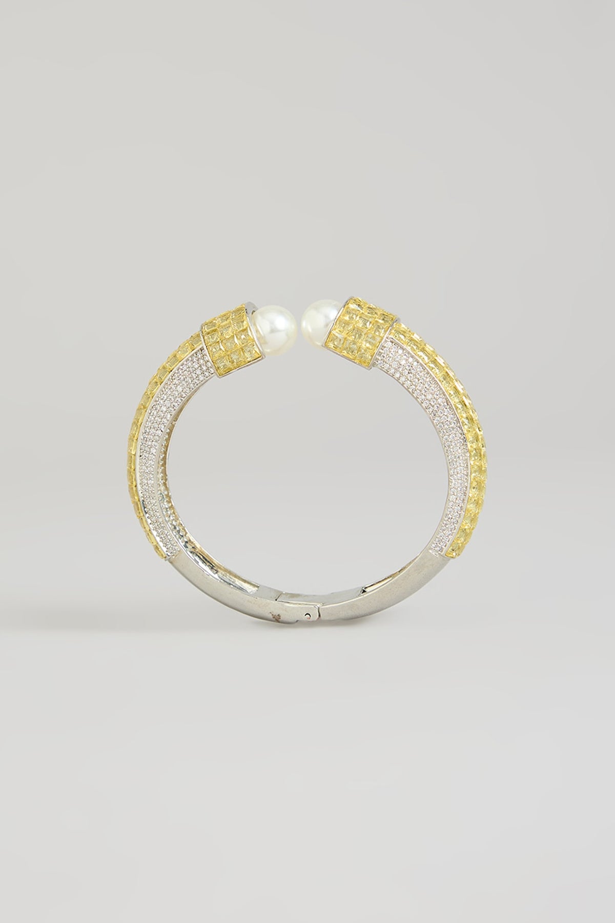 Gold Finish Pearl Bangle