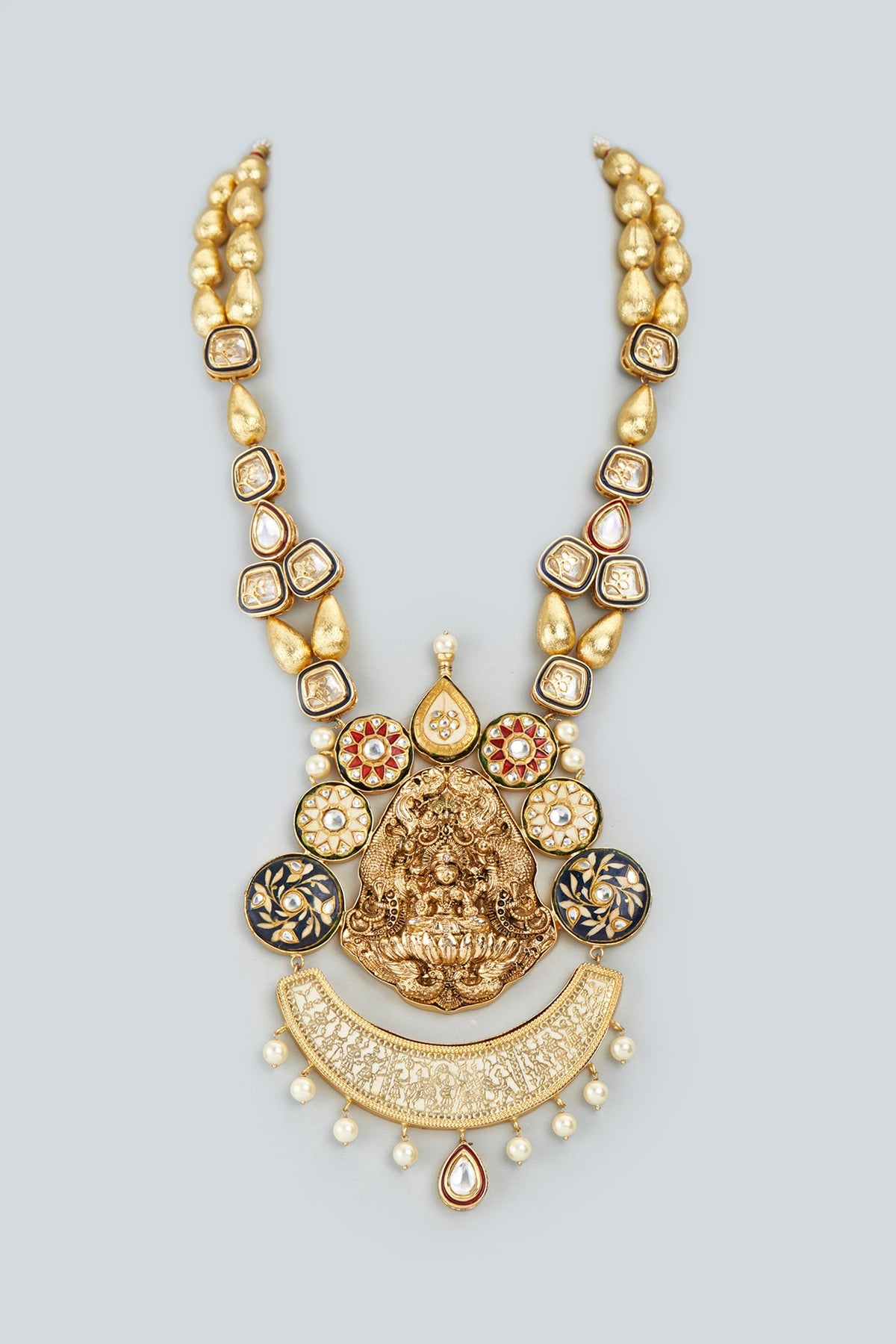 Gold Finish Layered Necklace