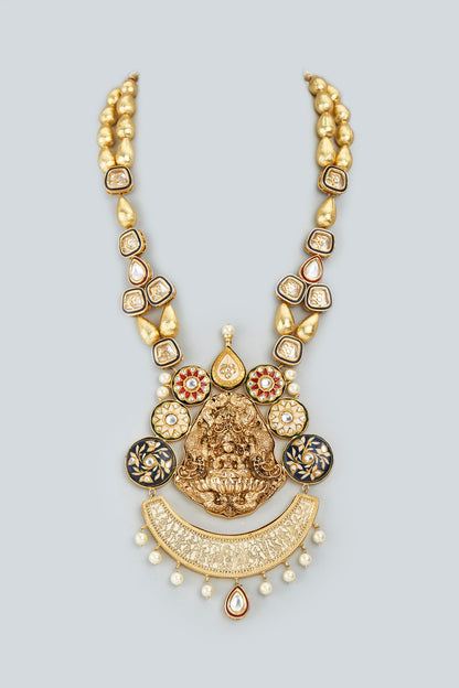 Gold Finish Layered Necklace