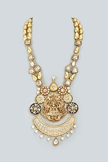 Gold Finish Layered Necklace