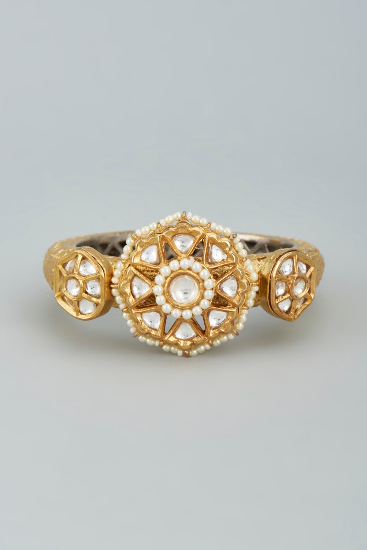 Gold Finish Openable Kada