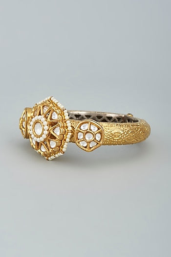 Gold Finish Openable Kada