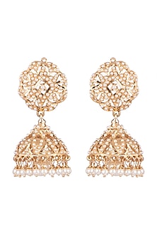 Gold Plated Jhumka Earrings