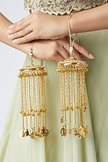 Gold Finish Pearl Kaleeras