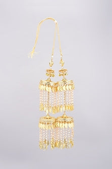 Gold Finish Motifs & Beads Kaleeras