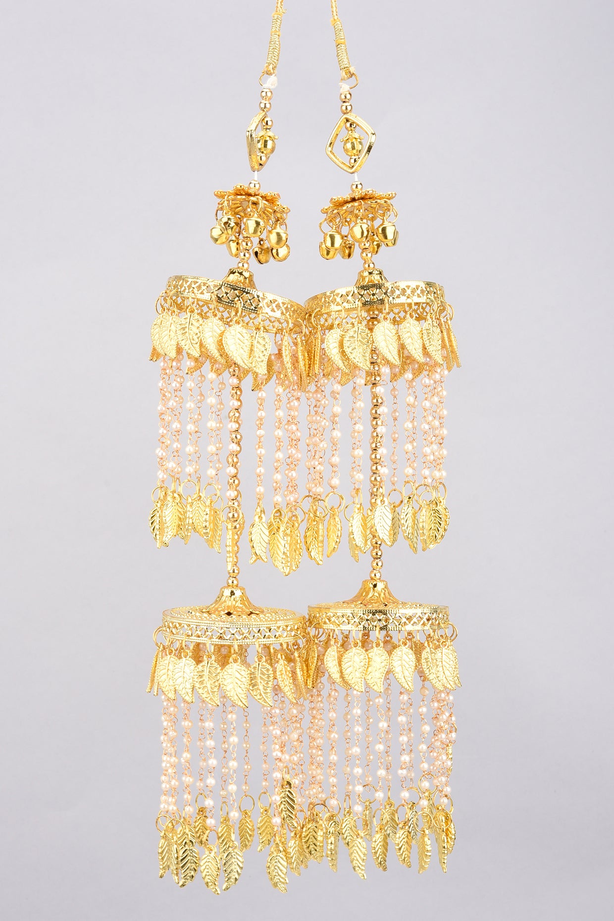 Gold Finish Motifs & Beads Kaleeras