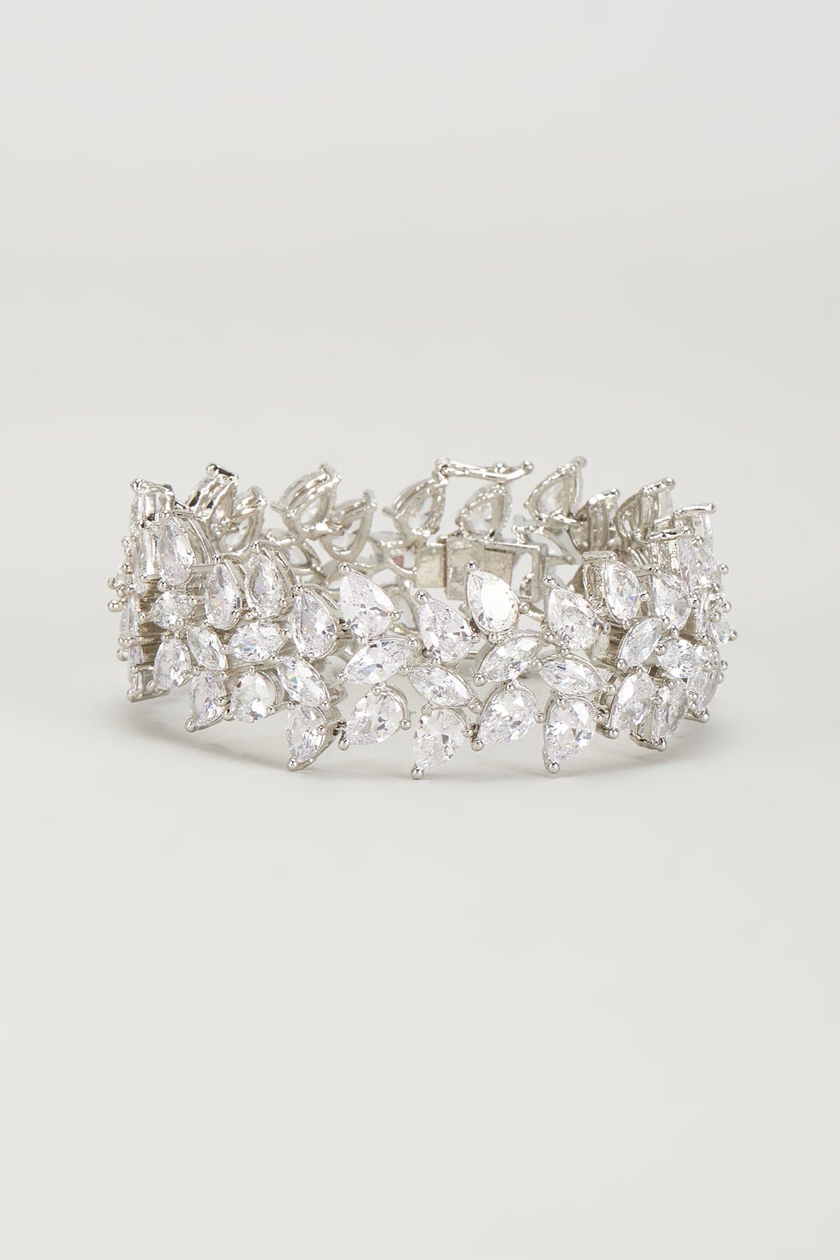 White Finish Zircon Bracelet