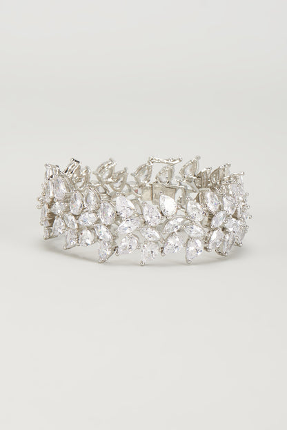 White Finish Zircon Bracelet