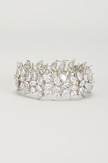 White Finish Zircon Bracelet