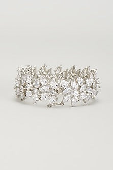 White Finish Zircon Bracelet