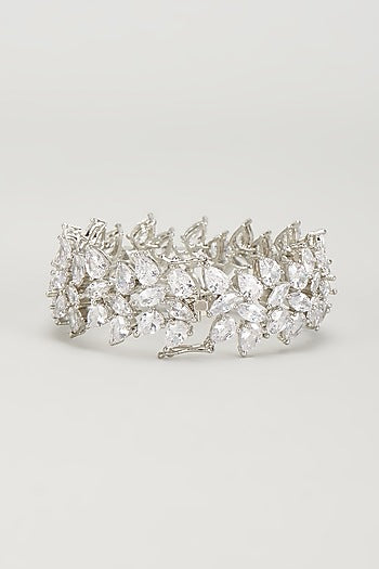 White Finish Zircon Bracelet