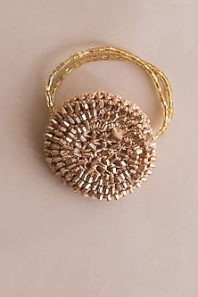 Gold Beaded Napkin Rings