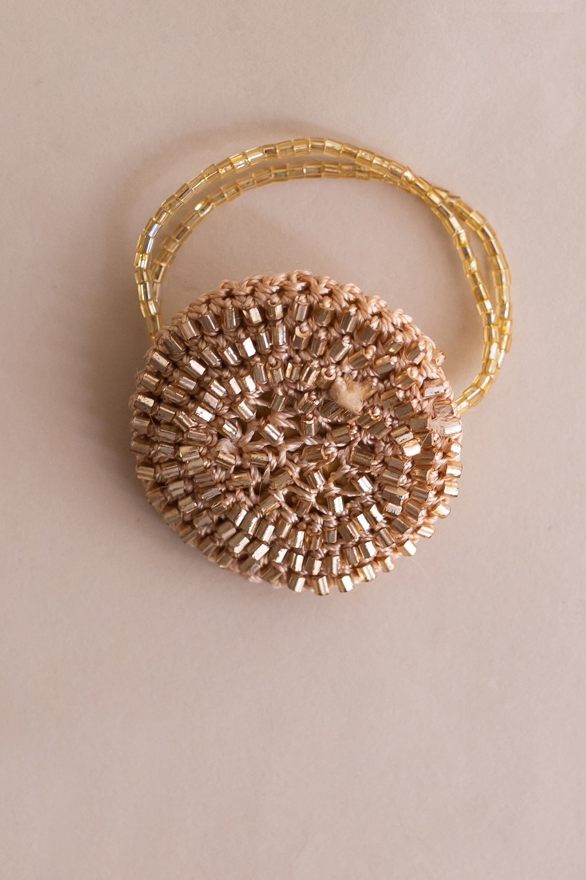 Gold Beaded Napkin Rings