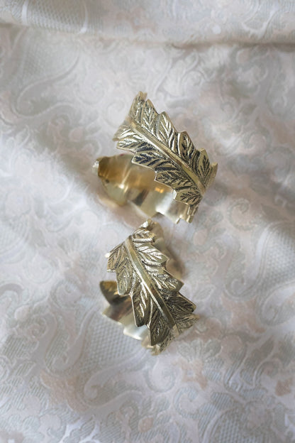 Golden Luxury Leaf Napkin Ring