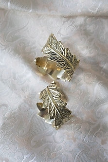 Golden Luxury Leaf Napkin Ring