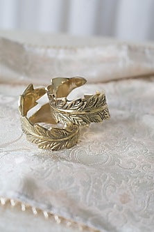 Golden Luxury Leaf Napkin Ring