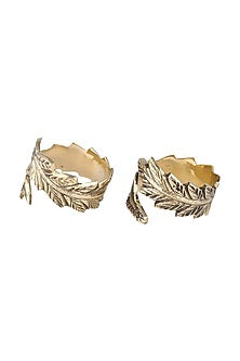 Golden Luxury Leaf Napkin Ring