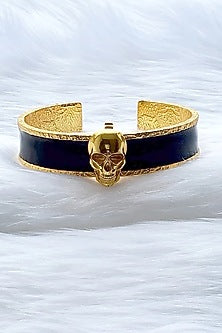 Gold Plated Handcrafted Initial Cuff