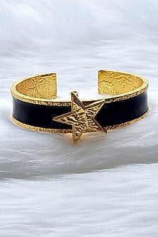 Gold Plated Handcrafted Initial Cuff