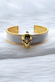 Gold Plated Handcrafted Initial Cuff