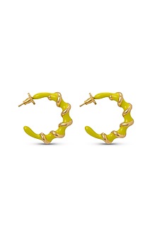 Gold Plated Handcrafted Hoop Earrings