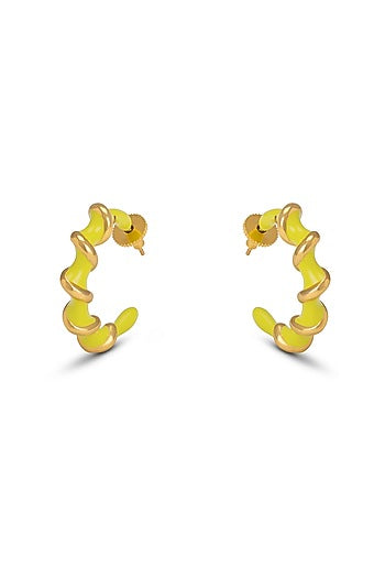 Gold Plated Handcrafted Hoop Earrings