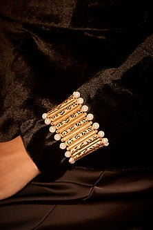 Gold Plated Pearl Bracelet