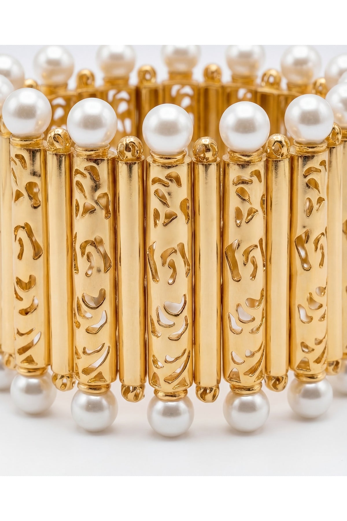 Gold Plated Pearl Bracelet