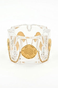 Gold Plated Transparent Resin Bangle